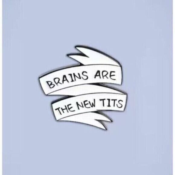 3/20 Brains New Ti*s Enamel Pin - Picture 1 of 1